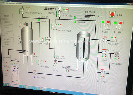 comprare VPI2800 Dispositivi di impregnazione a pressione a vuoto completamente automatici Isolamento per motori e trasformatori D2800*H3400mm fabbricazione online