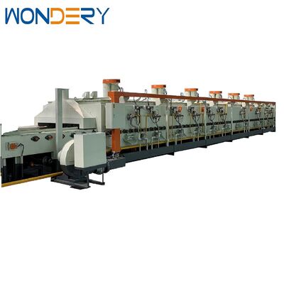 comprare WONDERY 350 kg/ora Forno a maglia a gas naturale a carburante continuo con controllo PLC Siemens per il trattamento termico industriale fabbricazione online