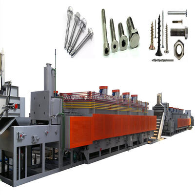 comprare WONDERY Forno a reticolato a carburazione continua elettrica con controllo preciso della temperatura 500KW per il trattamento termico di elementi di fissaggio fabbricazione online