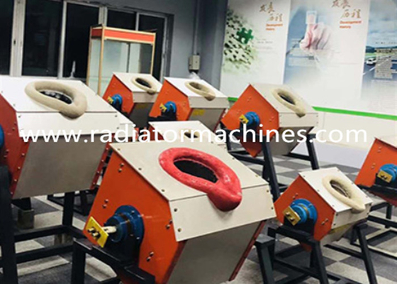 comprare Capacità industriale per media frequenza della fornace 5KG della fusione dei metalli di induzione 25KW per alluminio di rame d'acciaio fabbricazione online