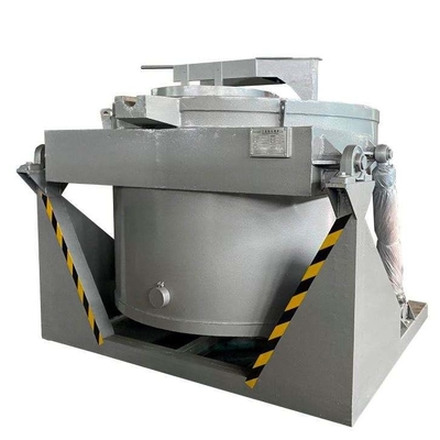 Forno ad induzione rotatorio della fusione dei metalli 2000kgs per i residui di alluminio