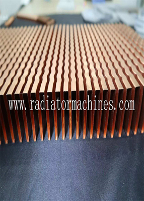 1-12 mm altezza pinna radiatore pinna macchina per lunghezza pinna cuatomized
